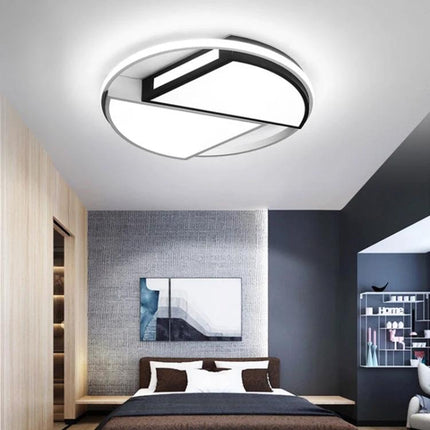 Ceiling Lamp for Daily Bedroom and Study Lighting - modern acrylic round ceiling light for comfortable reading and even work illumination