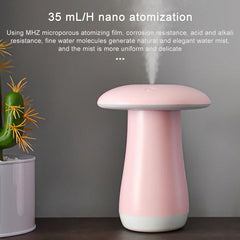 Mushroom Shaped Aromatherapy Humidifier and Night Light with Automatic Alcohol Spray for Sleep Aid