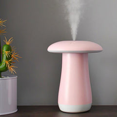 Mushroom Shaped Aromatherapy Humidifier and Night Light with Automatic Alcohol Spray for Sleep Aid