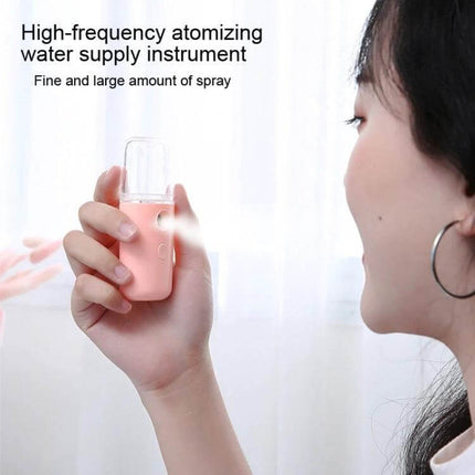 Facial Hydration Instrument USB Humidifier White For Daily Use - handheld USB cold mist device in white for quick facial hydration