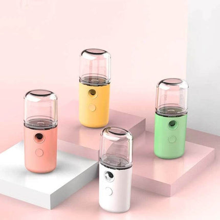 Facial Hydration Instrument USB Humidifier White For Daily Use - compact 30ml USB cold mist facial humidifier, lightweight 44g for home office travel