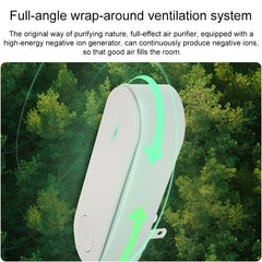 Compact Negative Ion Air Purifier for Smoke and PM2.5 Removal in Toilets and Kitchens