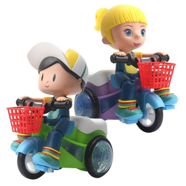 Colorful Toy Car for Kids' Daily Home Playtime Fun - bright plastic scooter toy with lights and music for ages 4-6