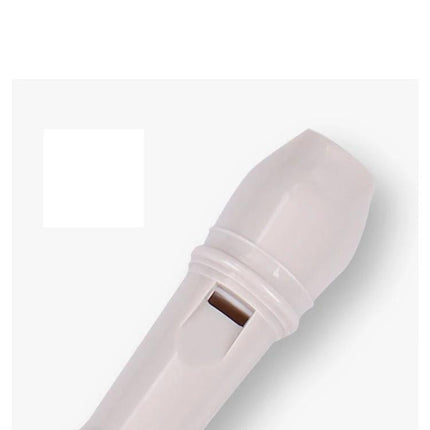 SW8 Swan Plastic Clarinets for Kids' Everyday Music Practice white ABS beginner clarinet mouthpiece close-up