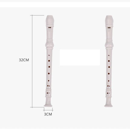 SW8 Swan Plastic Clarinets for Kids' Everyday Music Practice - white ABS student clarinet 32cm, durable beginner instrument for home practice