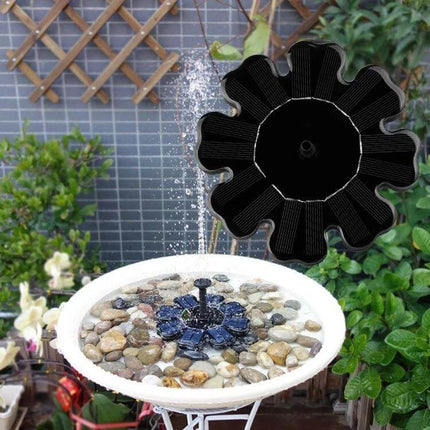 Solar Petal Floating Pond Fountain For Garden Ponds floating solar-powered pond fountain in birdbath with gentle spray