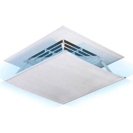 Central AC Wind Shield Wall Mounted 60x60cm for Direct Airflow white 40x40cm redirect panel mounted under outlet to steer air away from seating and cribs