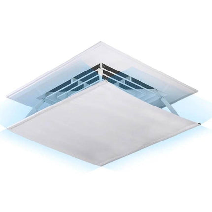 Central AC Wind Shield Wall Mounted 60x60cm for Direct Airflow - white adjustable 40x40cm panel redirects central AC airflow to reduce drafts