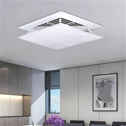 Central AC Wind Shield Wall Mounted 60x60cm for Direct Airflow - ceiling-mounted 40x40cm adjustable deflector redirects AC flow to prevent direct drafts in living room