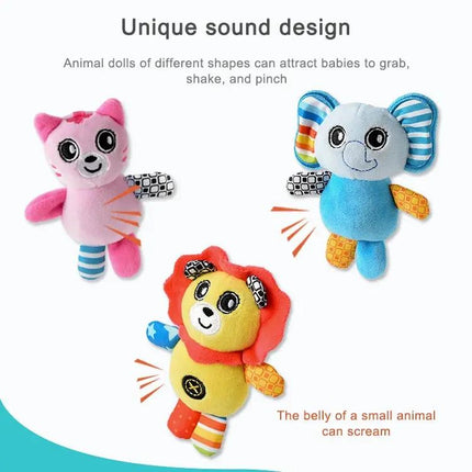 Baby Stroller Cartoon Animal Pendant Rattle for Nursery Use | Syndmart
