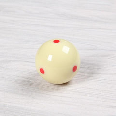 Resin Billiard Balls with 6 Red Dots - 57.2mm Standard Training Set