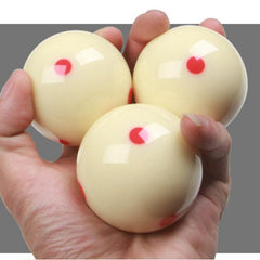 Resin Billiard Balls with 6 Red Dots - 57.2mm Standard Training Set