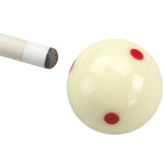 Resin Billiard Balls with 6 Red Dots - 57.2mm Standard Training Set