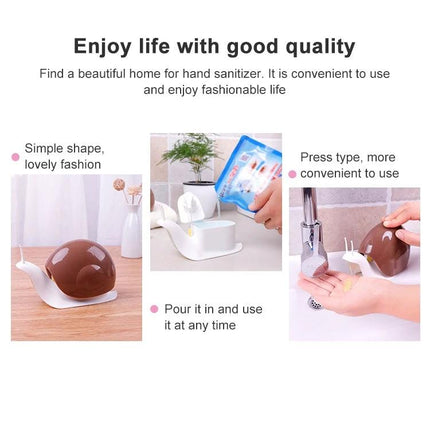 Snail Shaped Bottle for Daily Hygiene and Travel Essentials - 120ml child-friendly snail design travel pump for shampoo lotion, spill-proof and easy to press