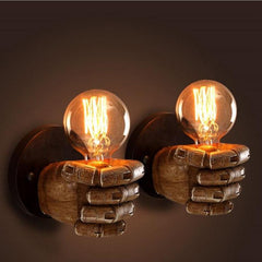 Unique Fist-Shaped Resin Wall Lamp for Bedroom, Café, and Restaurant Décor