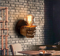 Unique Fist-Shaped Resin Wall Lamp for Bedroom, Café, and Restaurant Décor