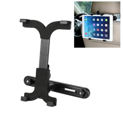 Car Back Seat Tablet Holder 360 Degree Bracket Compact - adjustable ABS EVA mount for rear-seat tablets, 360° rotation for movies and navigation