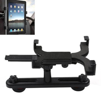 Car Back Seat Tablet Holder 360 Degree Bracket Compact - adjustable ABS EVA mount for rear-seat tablet viewing, 360° rotation, portrait or landscape use