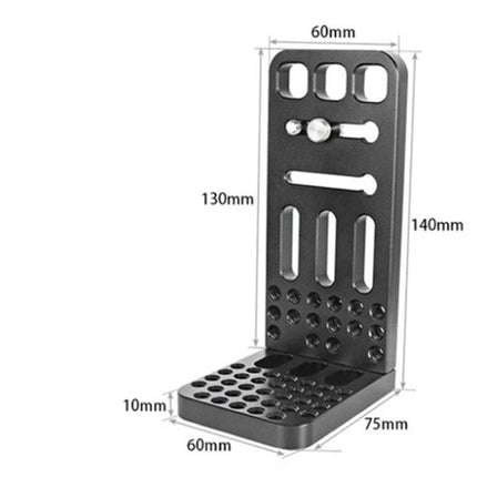 BENXIN Universal Vertical Clapper for Camera Mounting aluminum L-bracket with measurements for tripod/stabilizer