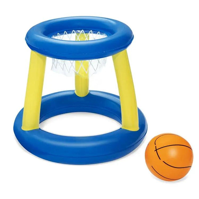 Inflatable Pool Basketball Hoop and Ball PVC 59x59x49cm | Syndmart