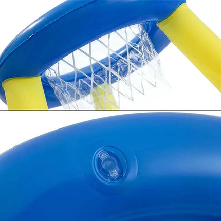 Inflatable Pool Basketball Hoop and Ball PVC 59x59x49cm | Syndmart