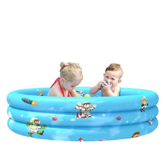 Piscina inflable redonda de tres anillos para niños: diversión en interiores y exteriores