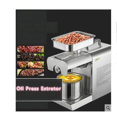 Automatic Stainless Steel Oil Extractor Machine for Home and Commercial Use – Peanut, Coconut, and Sesame Seed Oil Press