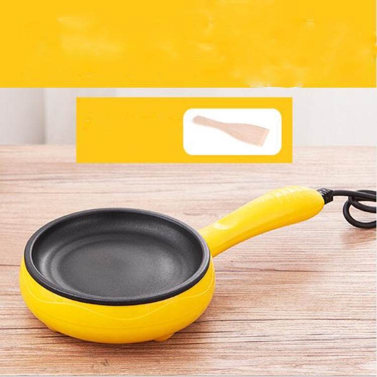 Multifunction Mini Non-Stick Frying Pan Boiler Steamer Cooker Poached Eggpot, Yellow single frying pan + wooden shovel, Pink single frying pan + wooden shovel, Blue single frying pan + wooden shovel, Yellow single layer package + wooden shovel - Syndmart