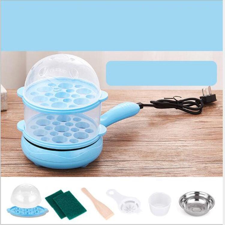 Compact Non-Stick Multi-Functional Frying Pan and Steamer for Poached Eggs