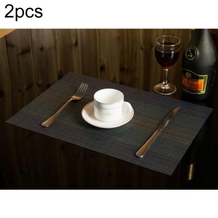 Stylish Silicone Table Mat Set for Drinks – Modern Rectangular Design, 45x30cm Dark Blue