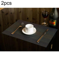 Stylish Silicone Table Mat Set for Drinks – Modern Rectangular Design, 45x30cm Dark Blue