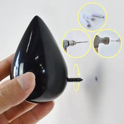 Water Droplets Resin Wall Hooks Big Size For Coats