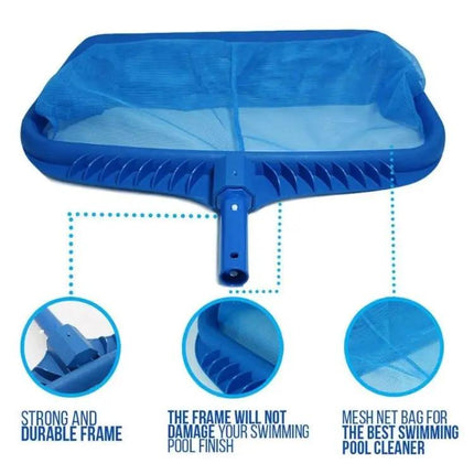 Deep Water Pool Leaf Skimmer Net With Reinforced Frame