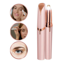 Electric Eyebrow Hair Remover & Multifunctional Lipstick Trimmer with Built-in Light