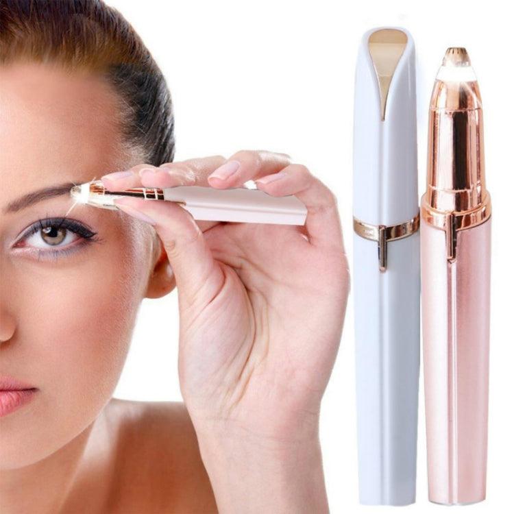 Electric Eyebrow Hair Remover & Multifunctional Lipstick Trimmer with Built-in Light