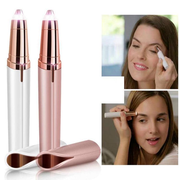 Electric Eyebrow Hair Remover & Multifunctional Lipstick Trimmer with Built-in Light