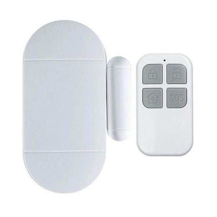 Wireless Remote Control Door and Window Security Alarm white magnetic sensor and remote control for home entry detection