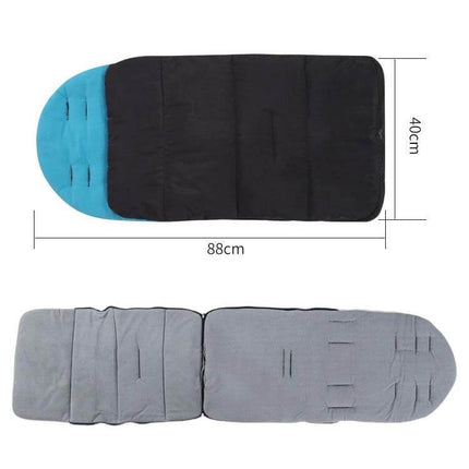 Winter And Autumn Baby Stroller Sleeping Bag Waterproof Foot Cover - 88x40cm padded 3-in-1 stroller sleeping bag with harness slots for newborn to 3 years