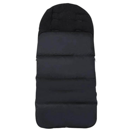 Winter And Autumn Baby Stroller Sleeping Bag Waterproof Foot Cover - black padded 3-in-1 stroller sleeping bag and waterproof foot cover for newborns up to 3 years