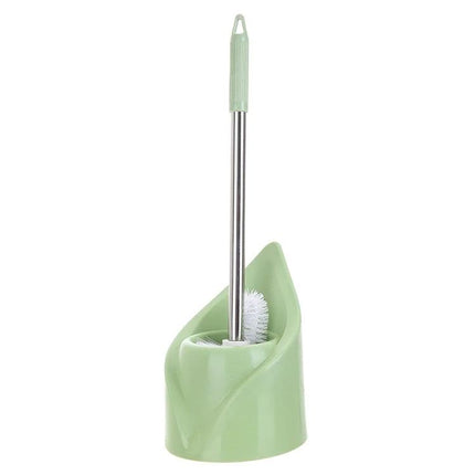 Practical toilet brush and base set for everyday bathroom maintenance - mint green compact design for quick hygienic cleaning