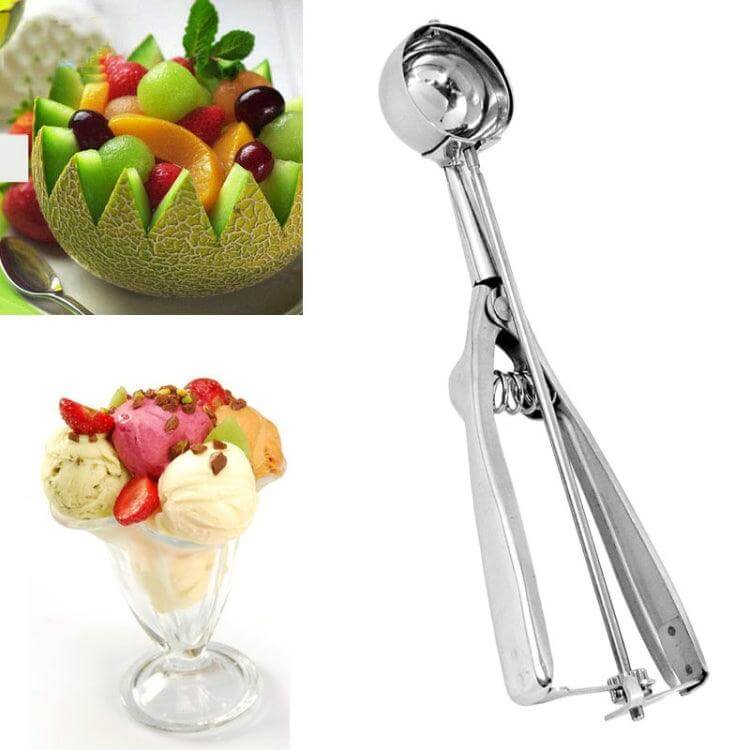 Durable Stainless Steel Ice Cream and Fruit Scooping Spoon