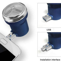 Compact USB Rechargeable Travel Shaver for Men