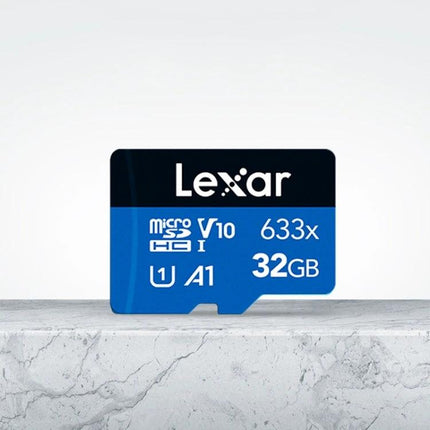 Lexar 32GB High-Speed Micro SD Card for Mobile Devices - blue 633x microSD card for photos, videos, apps and action cams