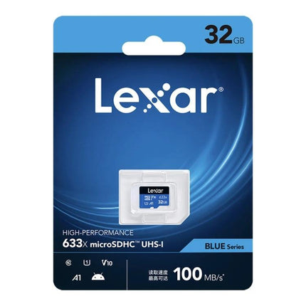 Lexar 32GB High-Speed Micro SD Card for Mobile Devices - 32GB microSDHC UHS-I card in retail blister pack, high-performance storage for phones, tablets, cameras