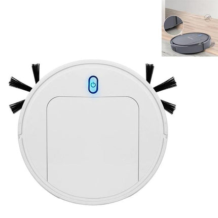 Ultra-Thin Automatic Sweeping Robot for Daily Home Cleaning slim white robot vacuum with side brushes sliding under furniture