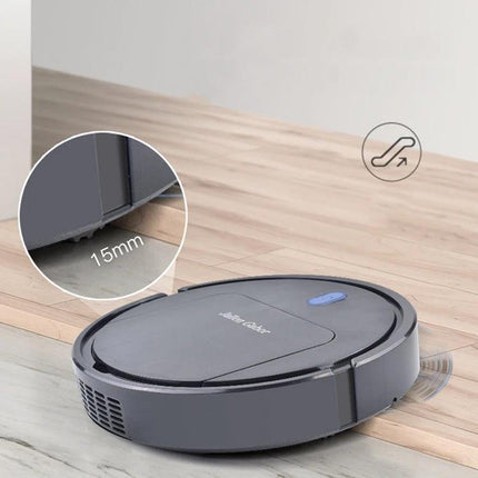 Ultra-Thin Automatic Sweeping Robot for Daily Home Cleaning slim 15mm profile gliding under furniture for living room and kitchen