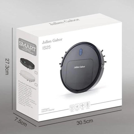 Ultra-Thin Automatic Sweeping Robot for Daily Home Cleaning - slim robotic vacuum shown with compact design and under-furniture clearance