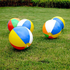 Vibrant Inflatable Beach and Pool Balls - Assorted Colors Delivered