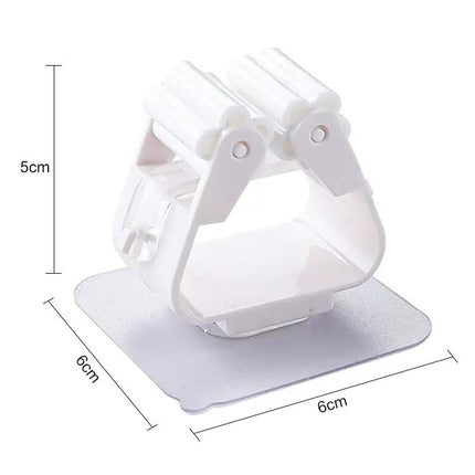 Wall Mounted Mop Holder For Bathroom Storage