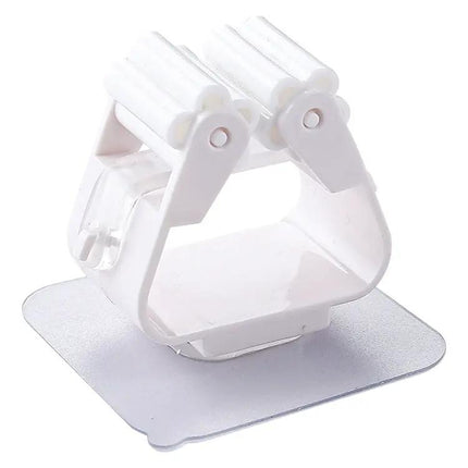 Wall Mounted Mop Holder For Bathroom Storage